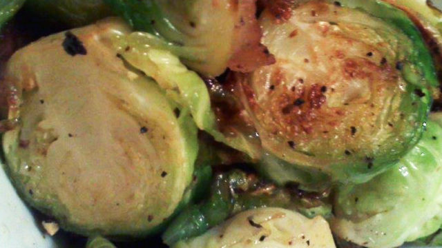 caramelized brussel sprouts